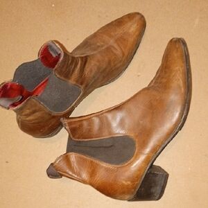 Stylish Brown Leather Ankle Boots for Men